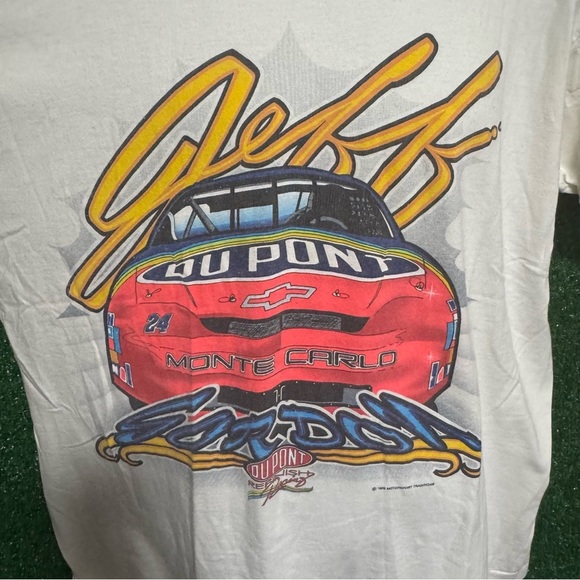 jeff gordon Cream and Red Retro Car Short Sleeve Tee - Picture 2 of 5